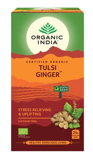 Organic India Tulsi Ginger čaj 25 sáčků