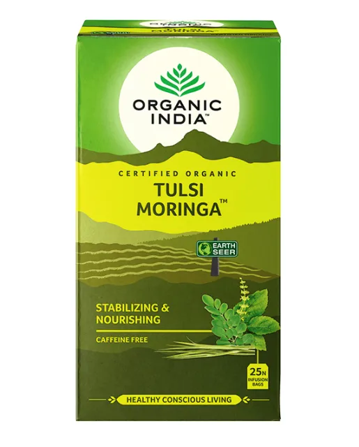Organic India Tulsi moringa čaj 25 sáčků