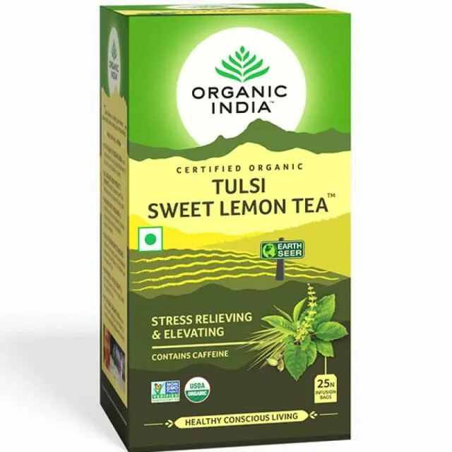 Organic India Tulsi sladký citron čaj 25 sáčků