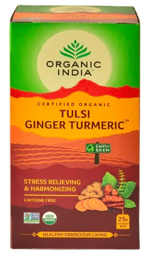 Organic India Tulsi Turmeric Ginger čaj 25 sáčků