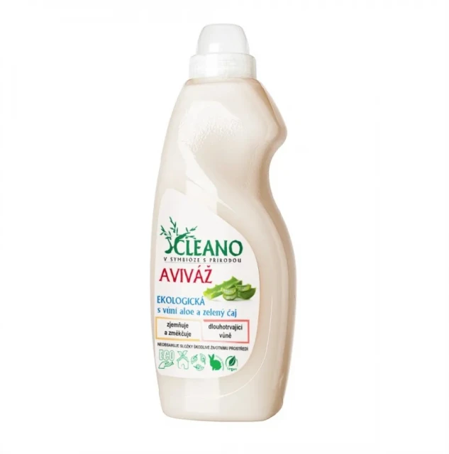 Cleano Ekologická aviváž Zelený čaj a aloe 1,5l