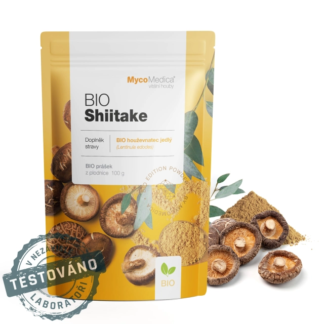 Mycomedica BIO Shiitake - prášek 100 g