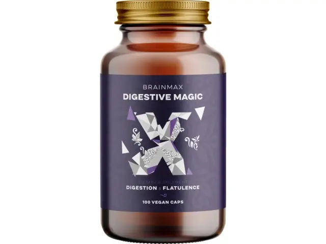 BrainMax Digestive Magic, Trávicí Enzymy 100 cps.