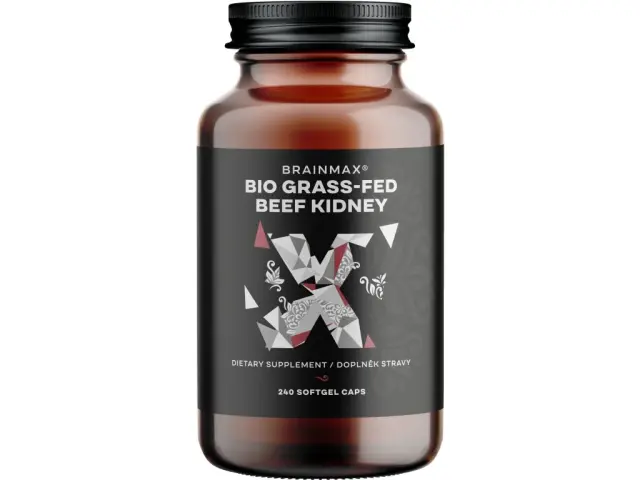 BrainMax Hovězí ledviny - Grass-Fed Beef kidney 240 kapslí