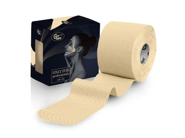 CureTape Beauty 5 cm x 5 m kosmetický tejp béžový