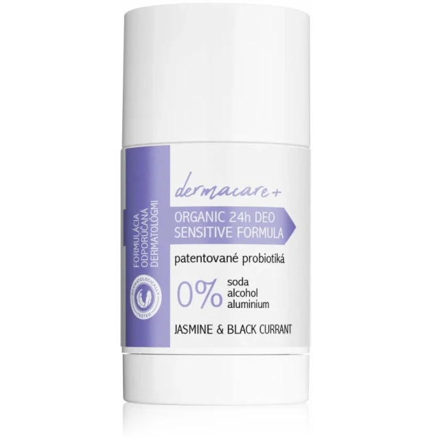 DERMACARE+ 24h Organický dezodorant s prebiotiky a probiotiky - Jasmine a Black Currant 75 g