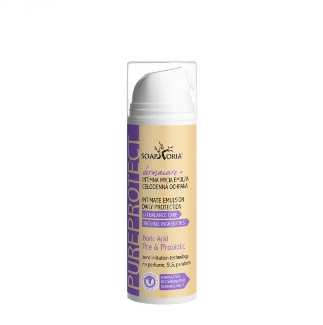 DERMACARE+ Pureprotect Intimní mycí emulze pro celodenní ochranu 150 ml