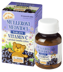 Müllerovy medvídci (vitamin C s příchutí černého rybízu) 45 tbl.