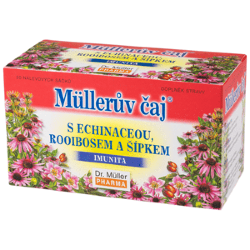 Müllerův čaj s echinaceou, rooibosem a šípkem (imunita)