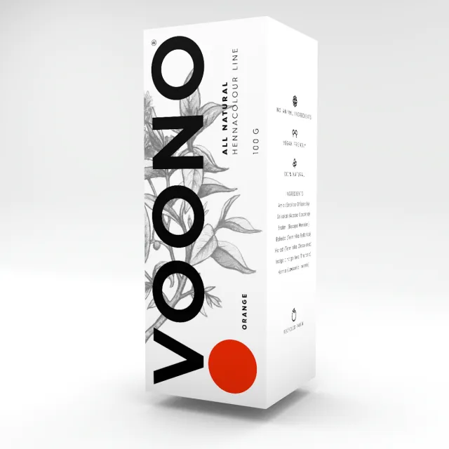 Voono Henna orange - přírodní barva na vlasy 100g