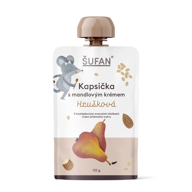 Šufan Kapsička s mandlovým krémem Hrušková 110 g