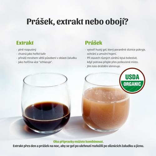 Jilm plavý - prášek nebo extrakt