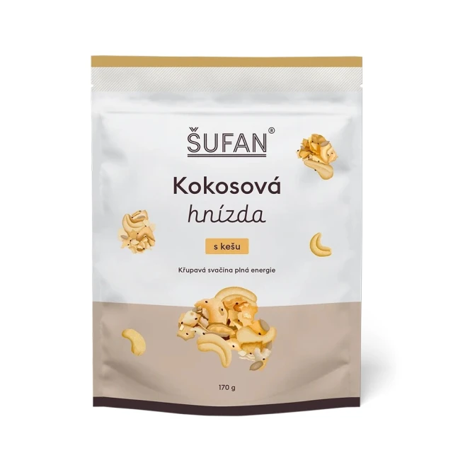 Šufan Kokosová hnízda s kešu 170 g