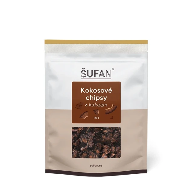 Šufan Kokosové chipsy s kakaem 125 g