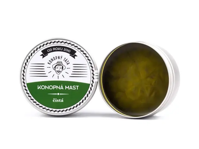 Konopný táta Konopná mast čistá 200 ml koupíte na PřírodníLékárna.cz