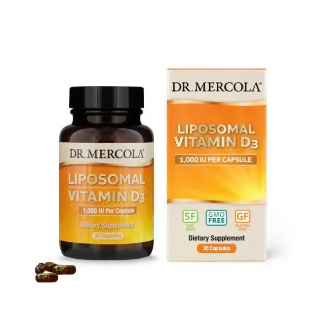 Dr.Mercola Liposomal vitamin D3 1000 IU 30 cps