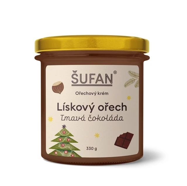 Máslo - lískový ořech s tmavou čokoládou 190 g