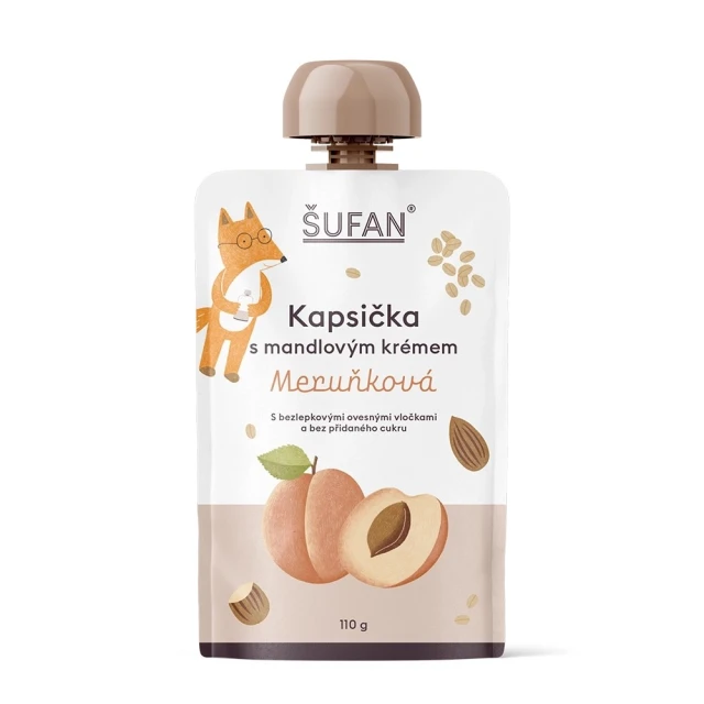 Šufan Kapsička s mandlovým krémem Meruňková 110 g