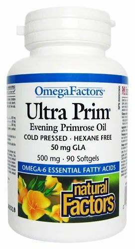 Natural factors Olej z Pupalky dvouleté 90 cps