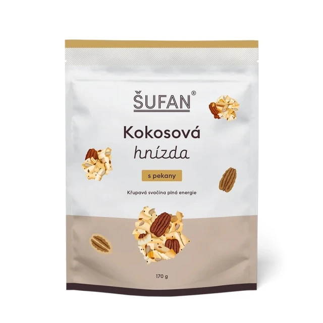 Šufan Kokosová hnízda s pekany 170 g