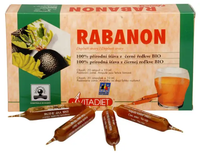 Rabanon Vitadiet 20x10ml extrakt z černé ředkve koupíte na PřírodníLékárna.cz