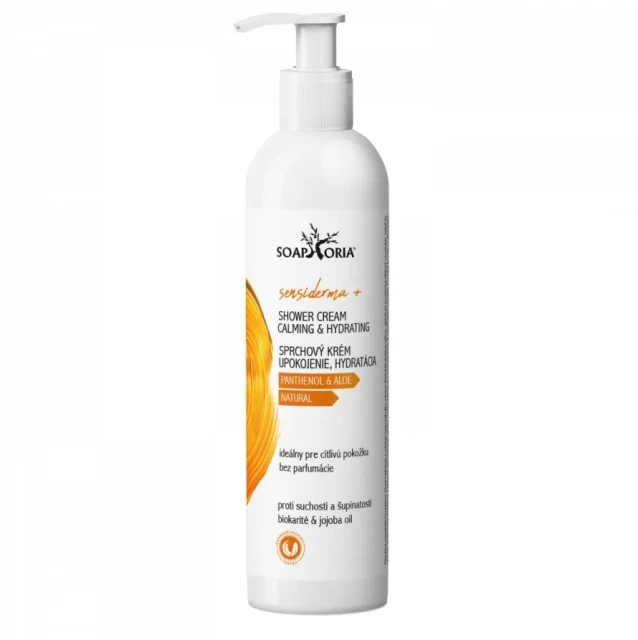 SENSIDERMA+ výživný zklidňující sprchový krém Panthenol a Aloe 250 ml