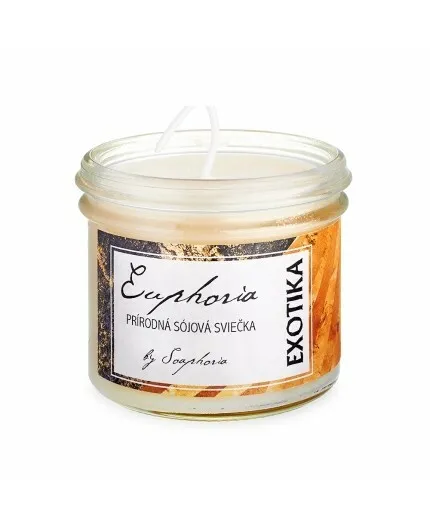 Sojová svíčka MLÉČNÉ POTĚŠENÍ (exotika) 125 ml