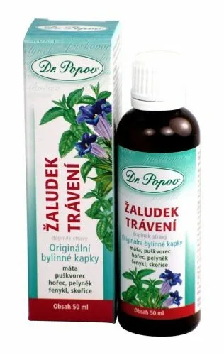Dr.Popov Kapky bylinné Žaludek-Trávení 50ml koupíte na PřírodníLékárna.cz
