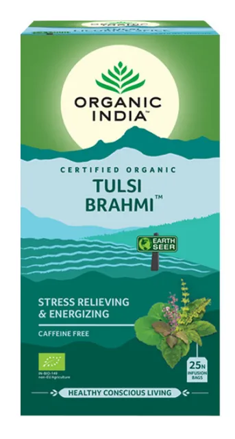 Organic India Tulsi Brahmi čaj 25 sáčků