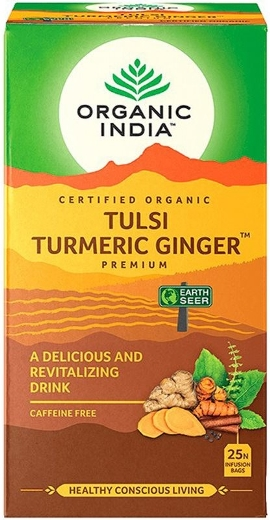 Organic India Tulsi Turmeric Ginger čaj 25 sáčků