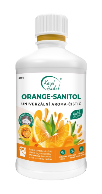 Univerzální aroma čistič ORANGE SANITOL 500 ml