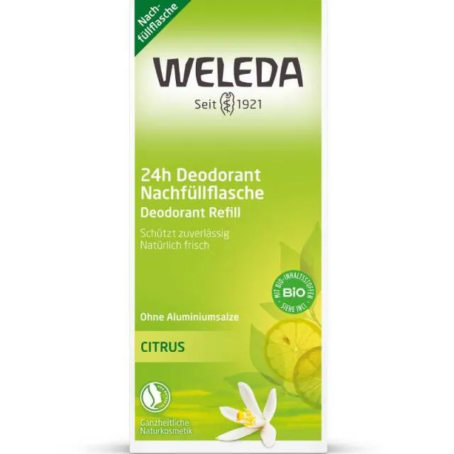 WELEDA Citrusový deodorant 200 ml - náhradní náplň
