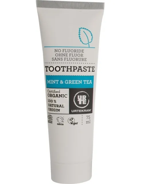 Urtekram Zubní pasta MINT a GREEN TEA 75 ml koupíte na PřírodníLékárna.cz